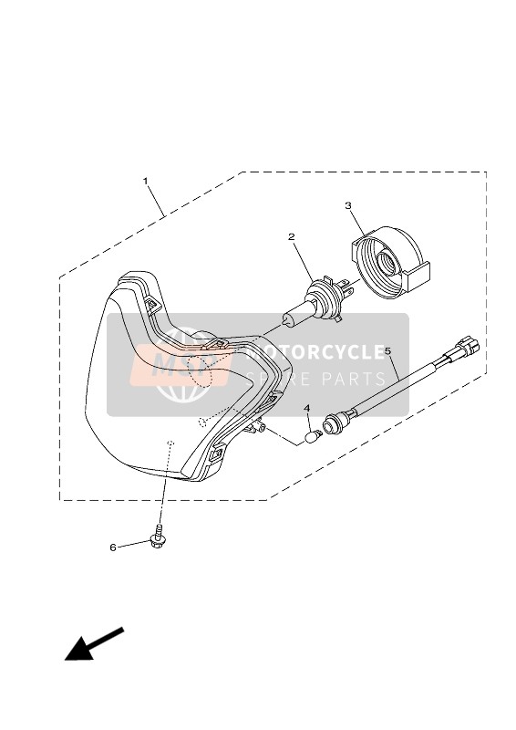 BW5H43120000, Douille, Yamaha, 0